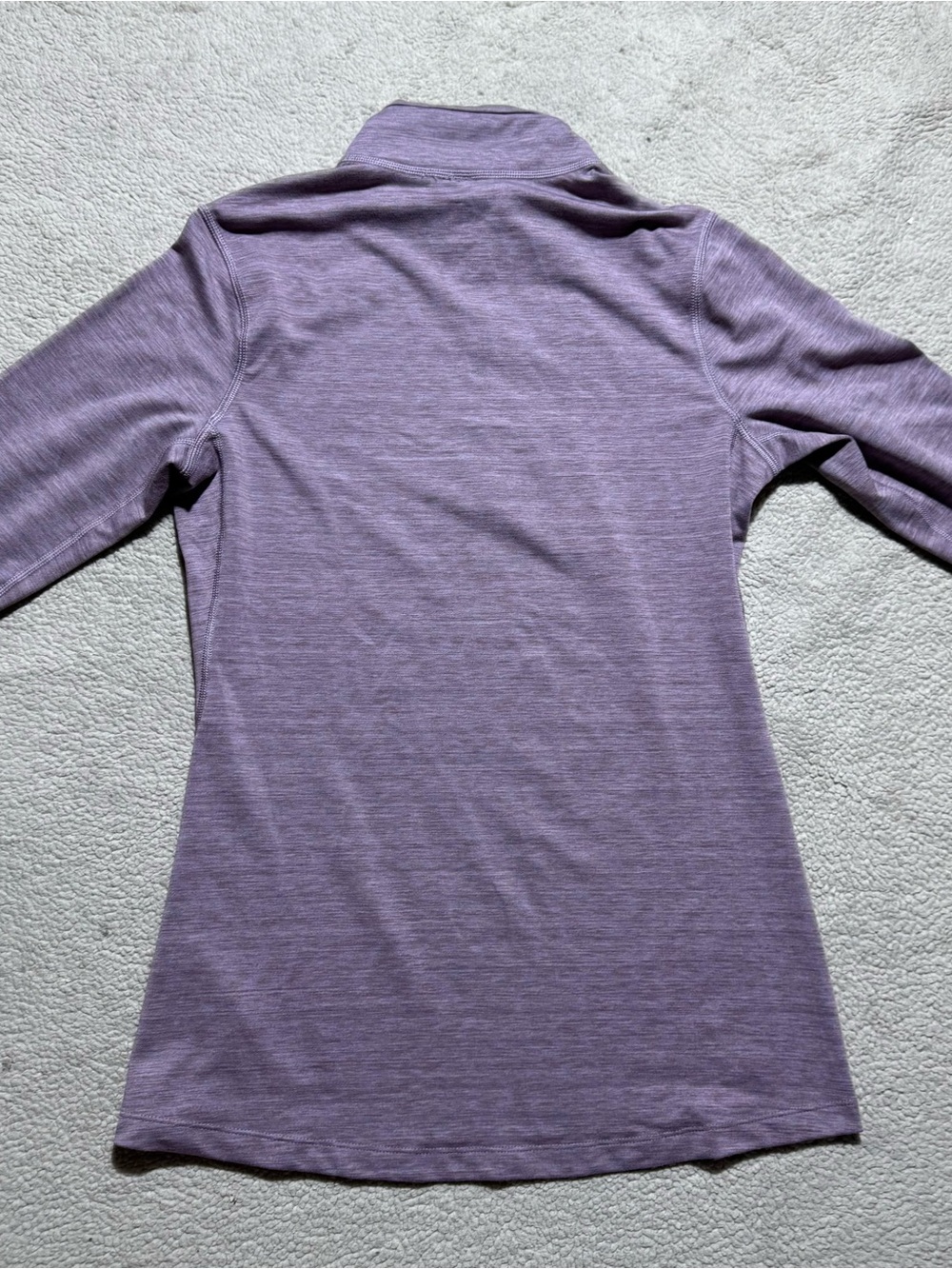 REI Co-Op 1/4 Zip Womens Small Mock Neck Light Purple Pullover Sweatshirt Top - Picture 11 of 13